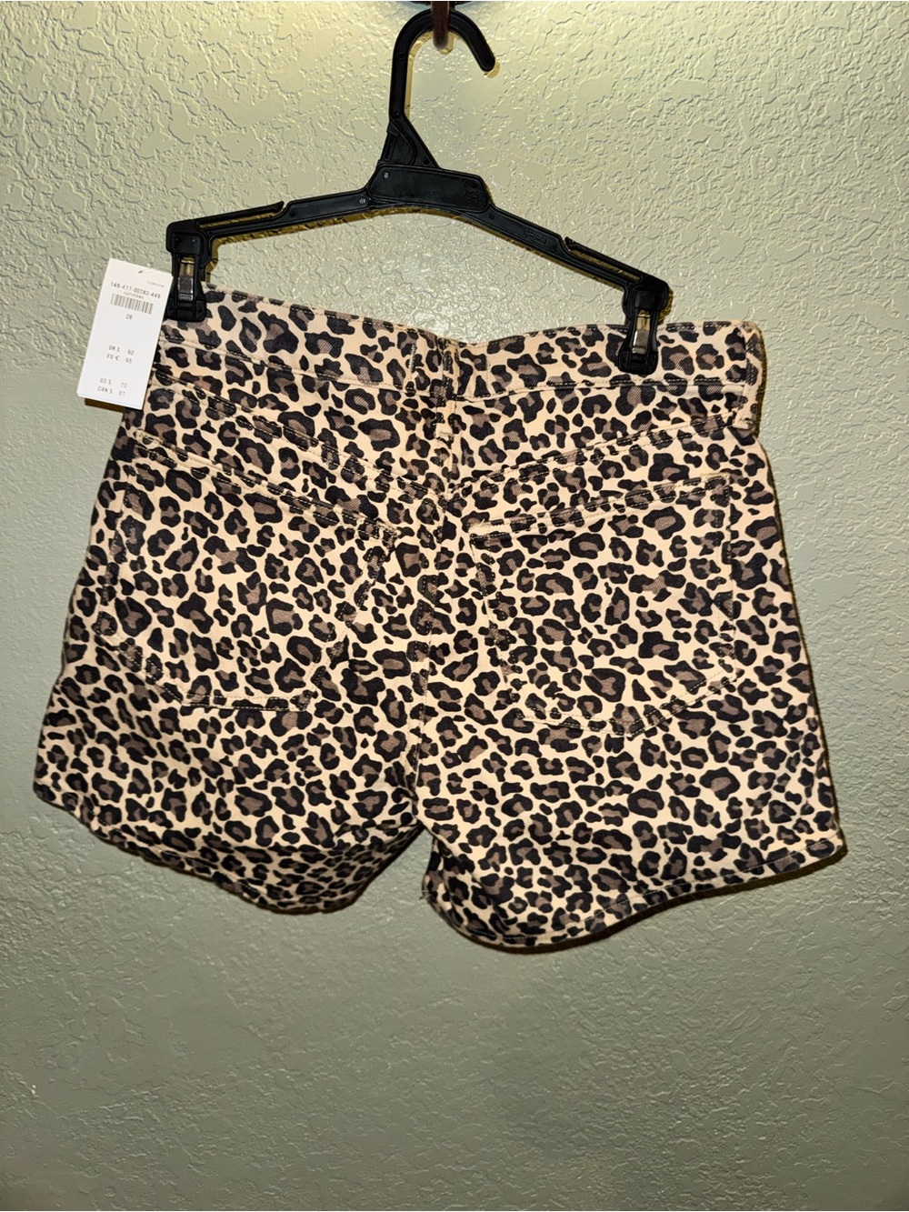 Abercrombie & Fitch Leopard Print The Dad Short High Rise